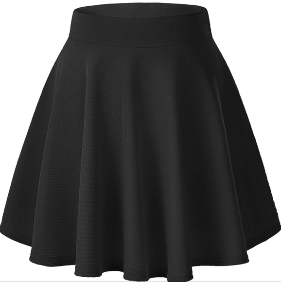 Urban CoCo Women's Basic Versatile Stretchy Flared Casual Mini Skater Skirt - Picture 1 of 3